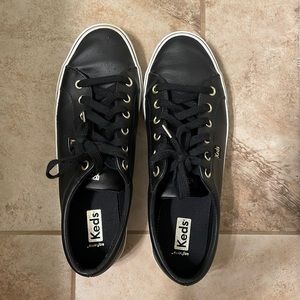 Women’s Black Keds Casual Sneakers Size 10